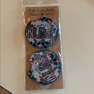 Colorful Nurse Car Coasters